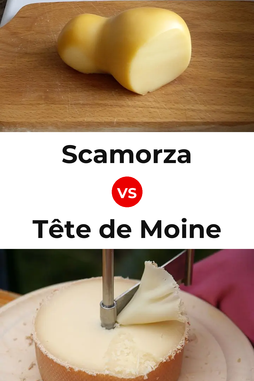 Scamorza Cheese vs Tête de Moine Cheese Pinterest comparison