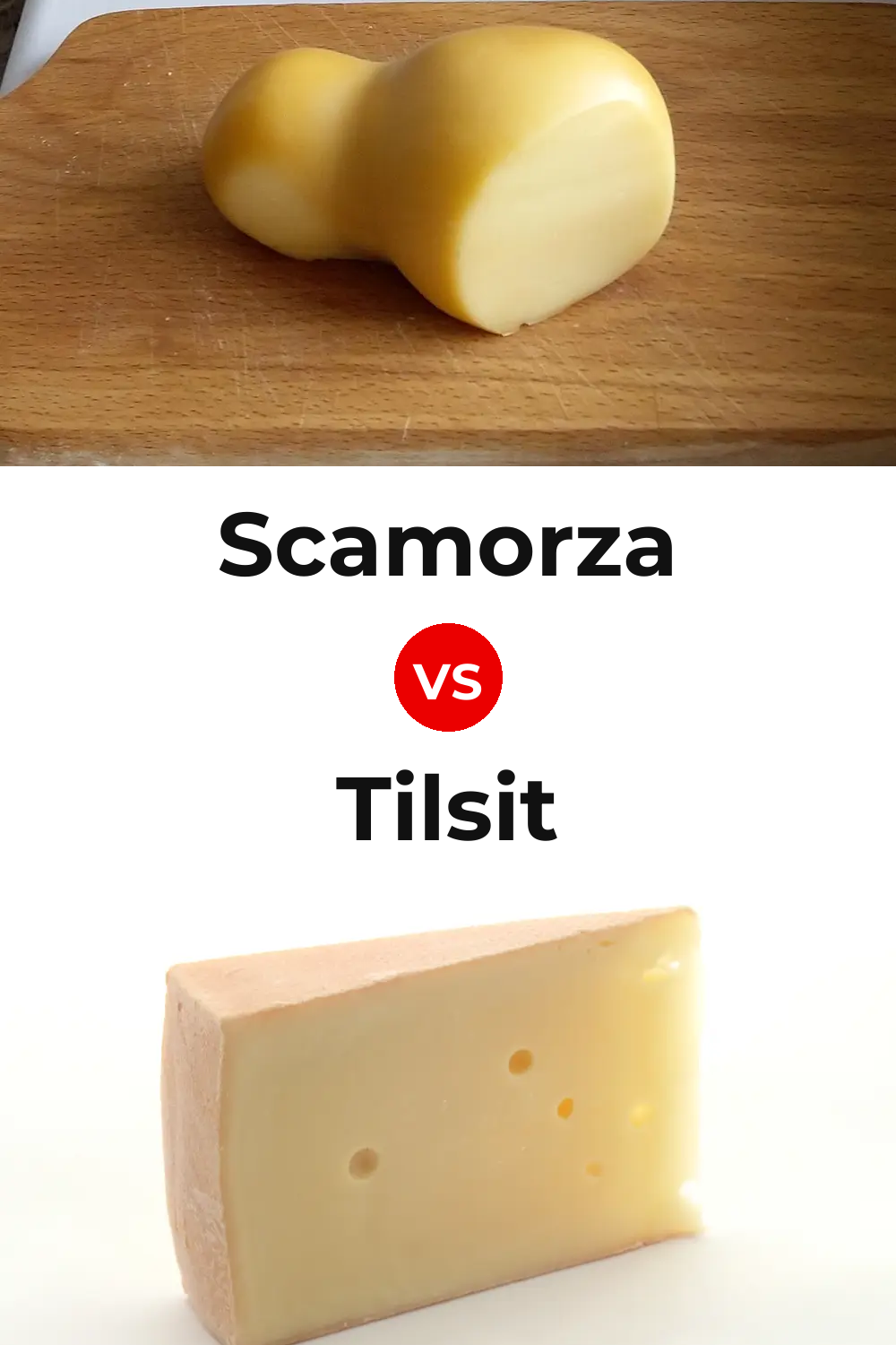 Scamorza Cheese vs Tilsit Cheese Pinterest comparison