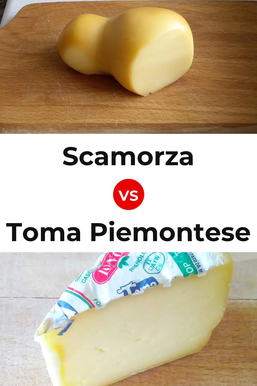 Scamorza Cheese vs Toma Piemontese Cheese Pinterest comparison