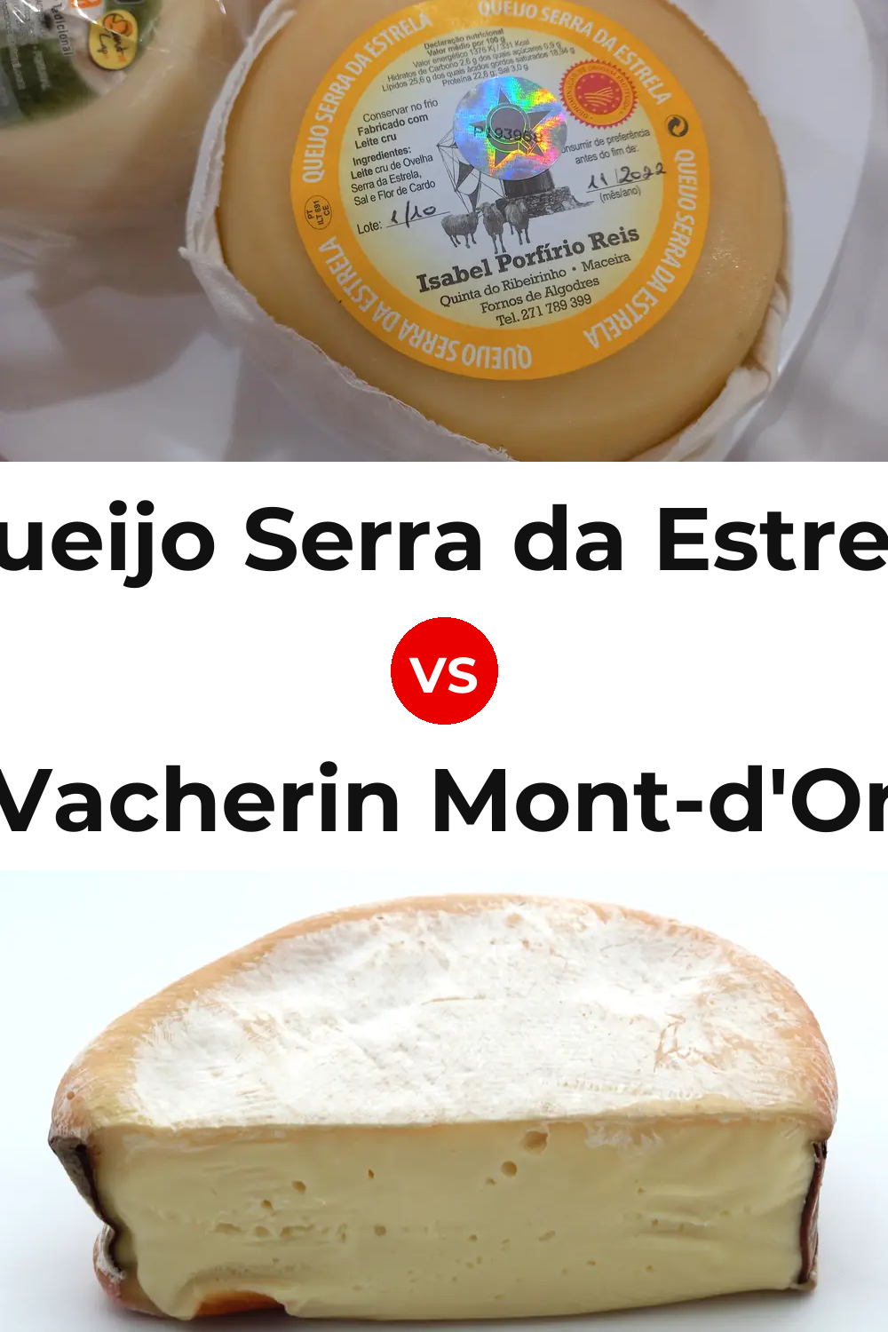 Queijo Serra da Estrela vs Vacherin Mont-d'Or Cheese Pinterest comparison
