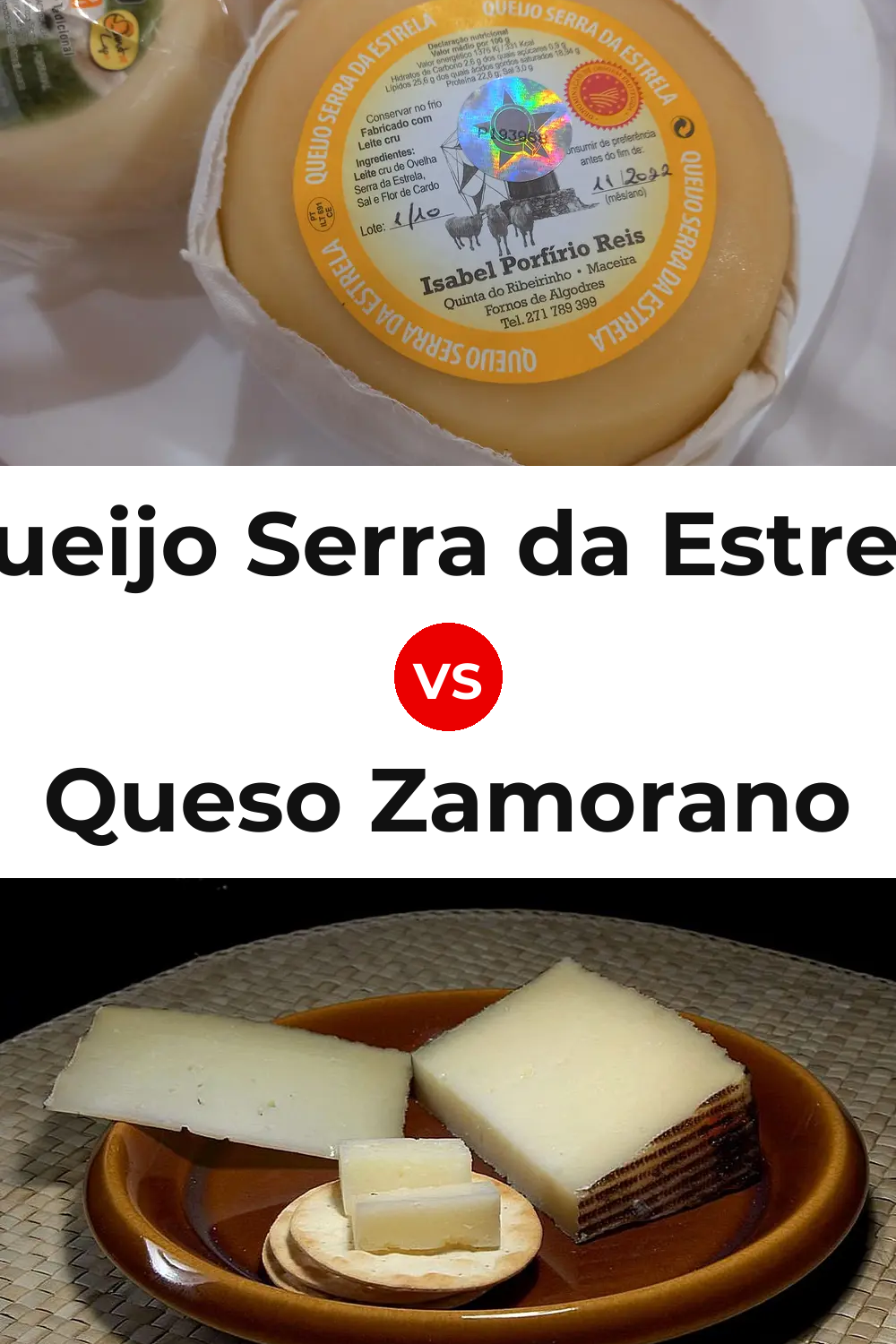Queijo Serra da Estrela vs Queso Zamorano Pinterest comparison