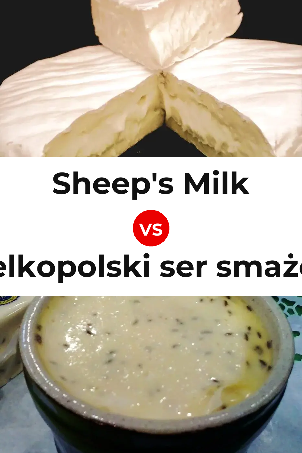 Sheep's Milk Cheese vs Wielkopolski ser smażony Cheese Pinterest comparison