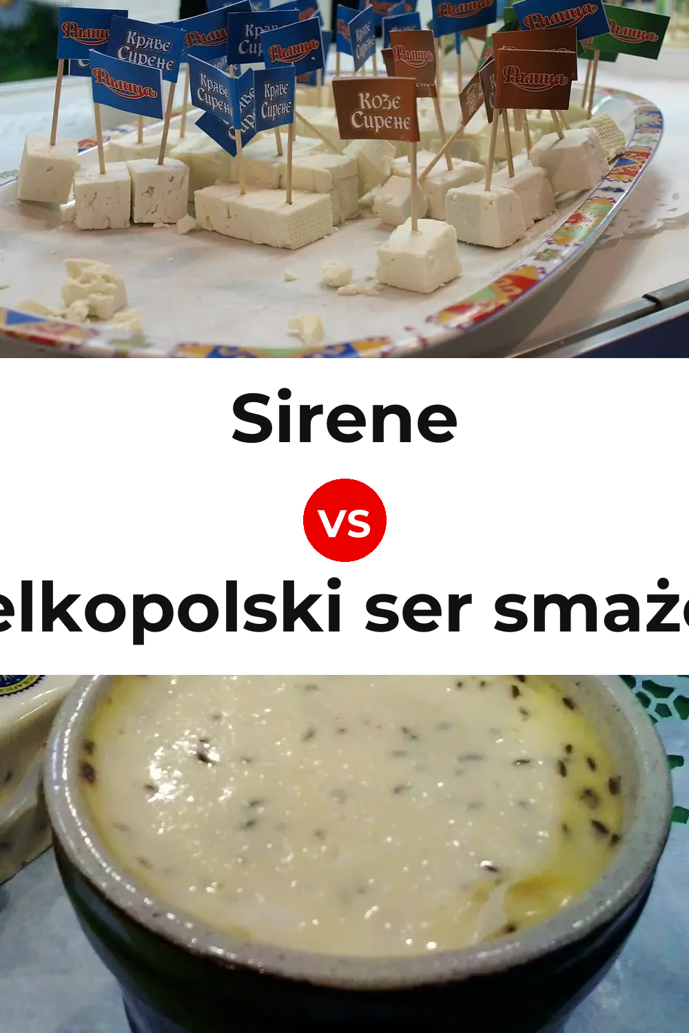 Sirene Cheese vs Wielkopolski ser smażony Cheese Pinterest comparison