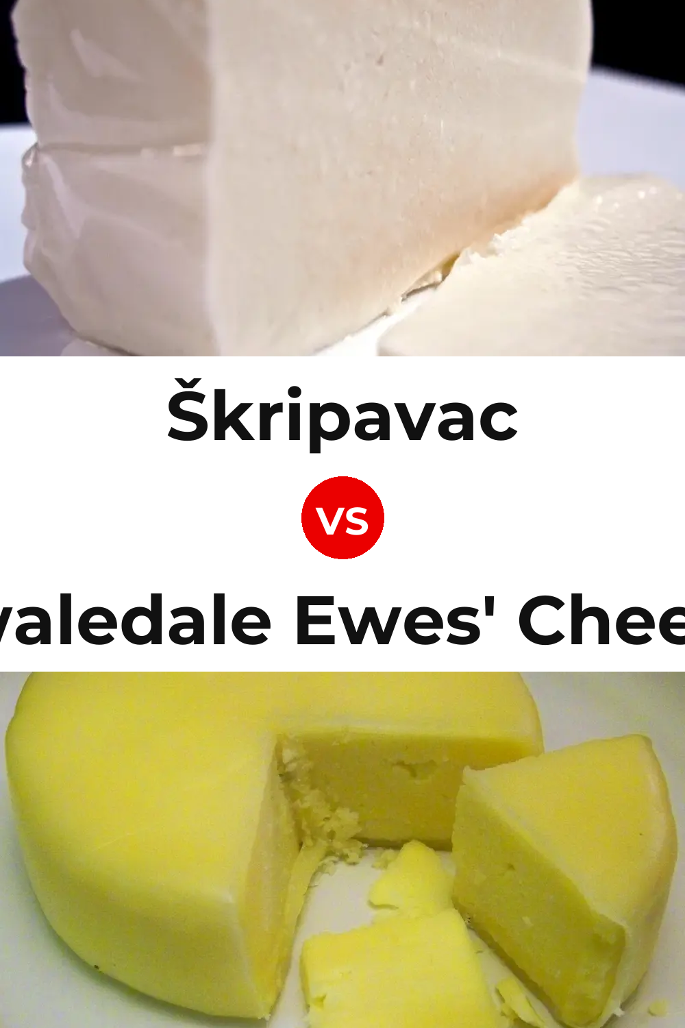 Škripavac Cheese vs Swaledale Ewes' Cheese Pinterest comparison
