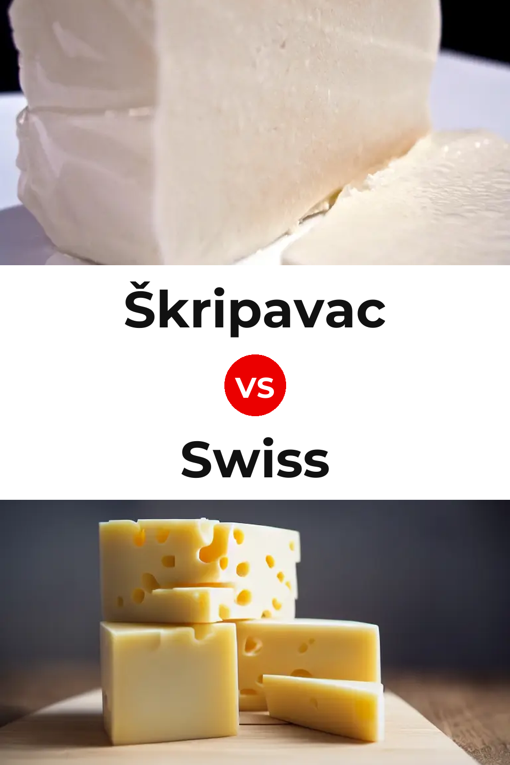 Škripavac Cheese vs Swiss Cheese Pinterest comparison