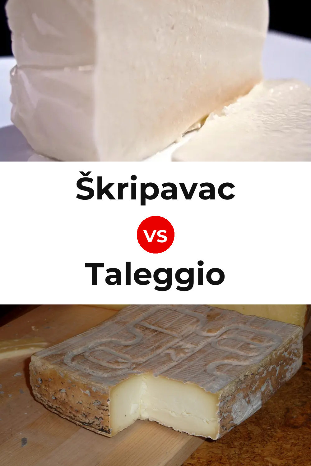 Škripavac Cheese vs Taleggio Cheese Pinterest comparison