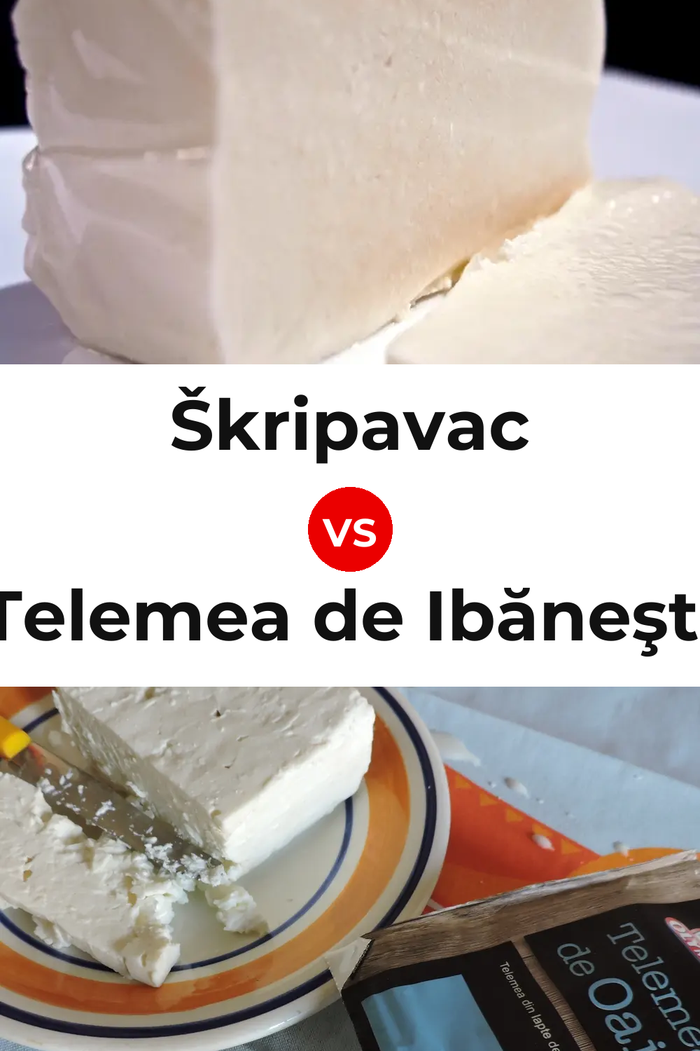 Škripavac Cheese vs Telemea de Ibăneşti Cheese Pinterest comparison