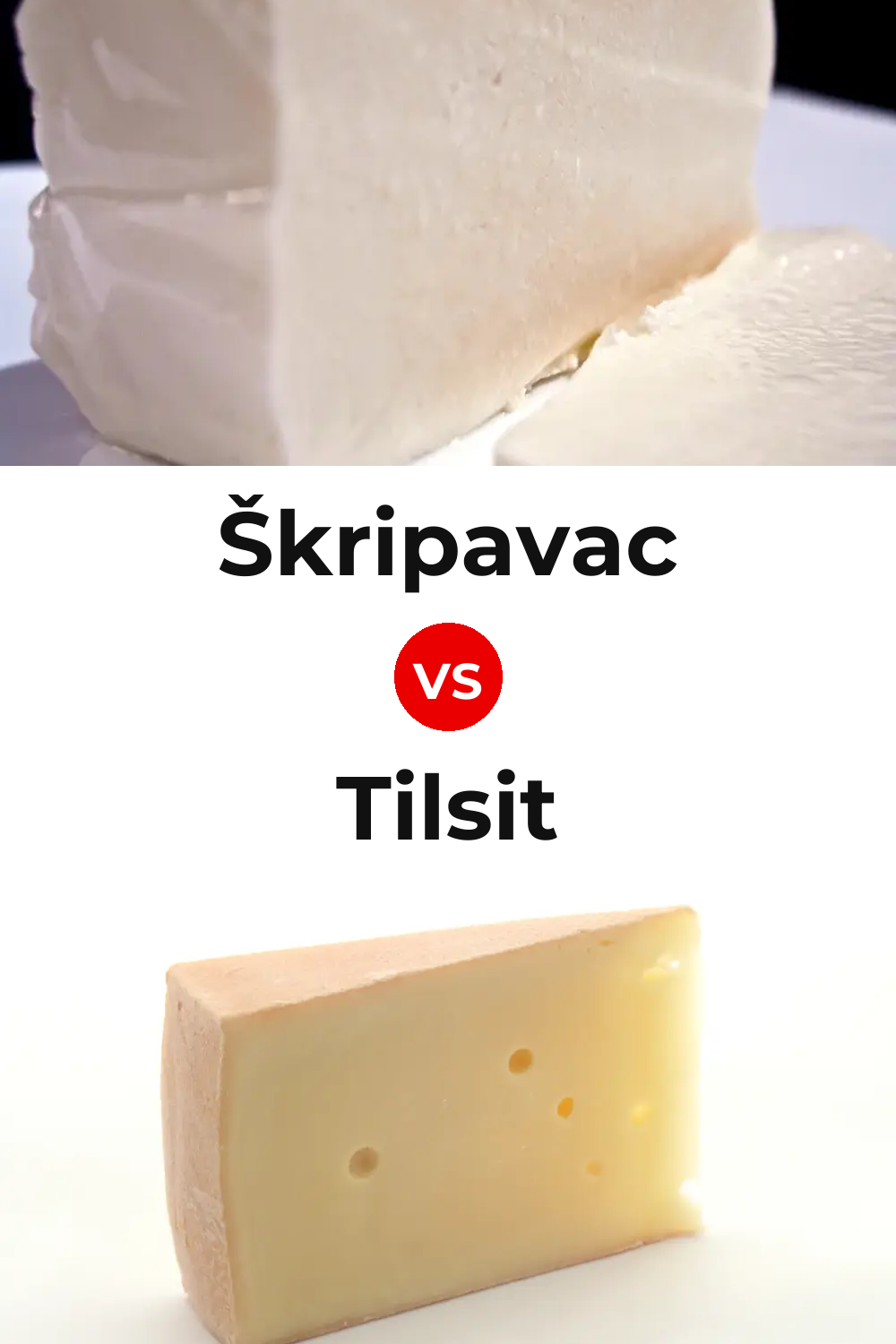 Škripavac Cheese vs Tilsit Cheese Pinterest comparison