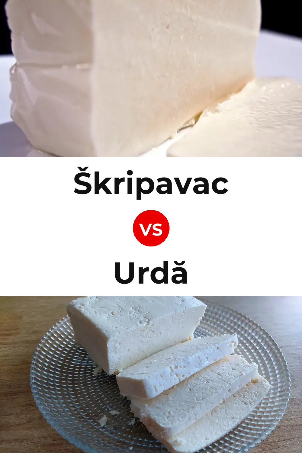 Škripavac Cheese vs Urdă Cheese Pinterest comparison