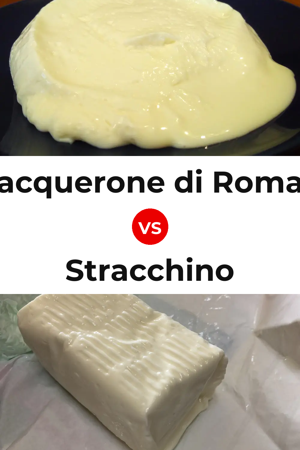 Squacquerone di Romagna Cheese vs Stracchino Cheese Pinterest comparison