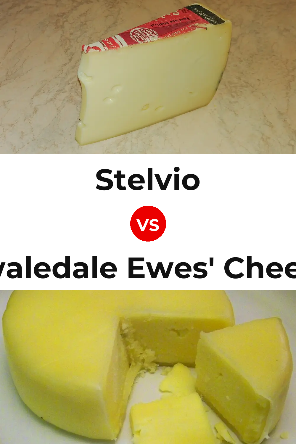 Stelvio Cheese vs Swaledale Ewes' Cheese Pinterest comparison