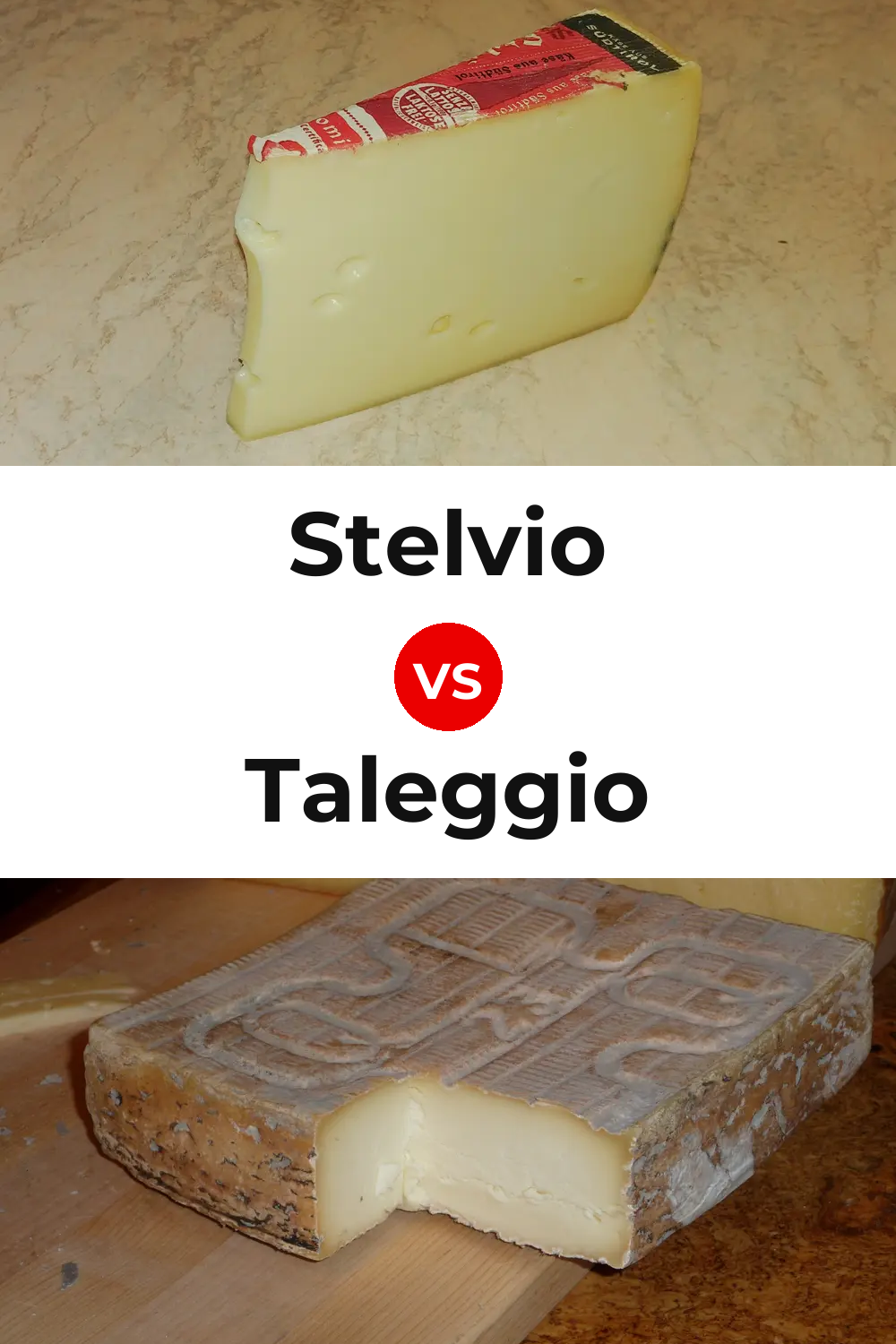Stelvio Cheese vs Taleggio Cheese Pinterest comparison