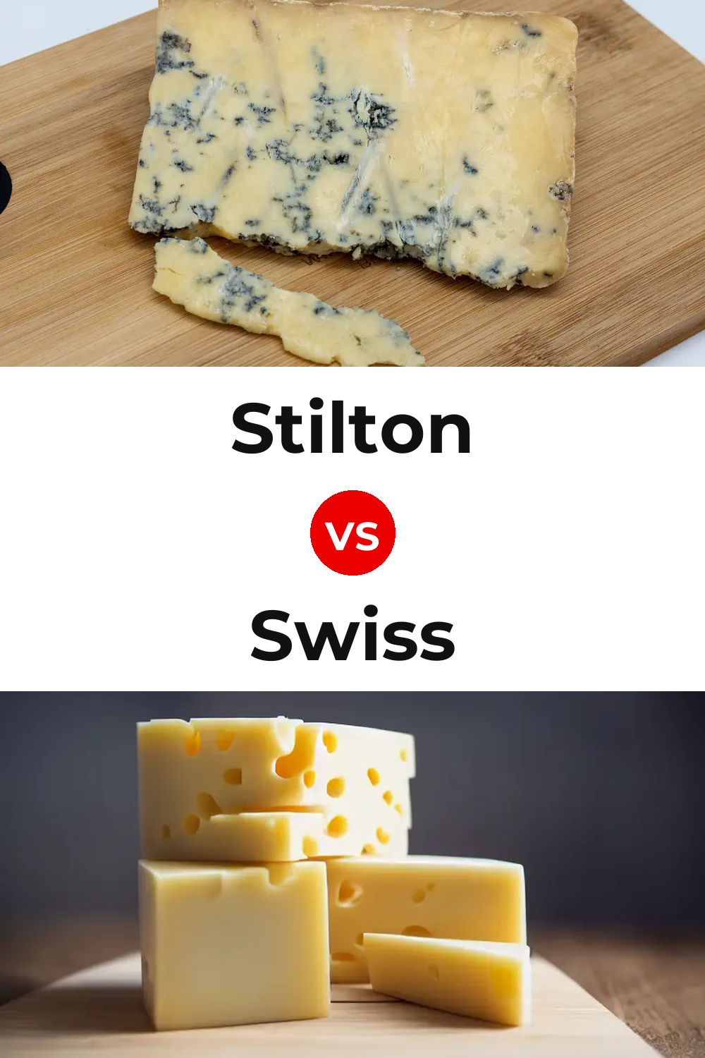 Stilton Cheese vs Swiss Cheese Pinterest comparison