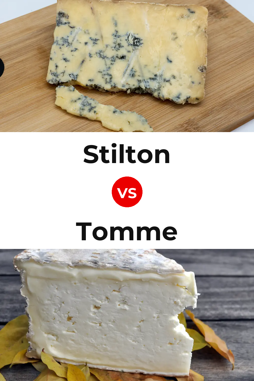 Stilton Cheese vs Tomme Cheese Pinterest comparison