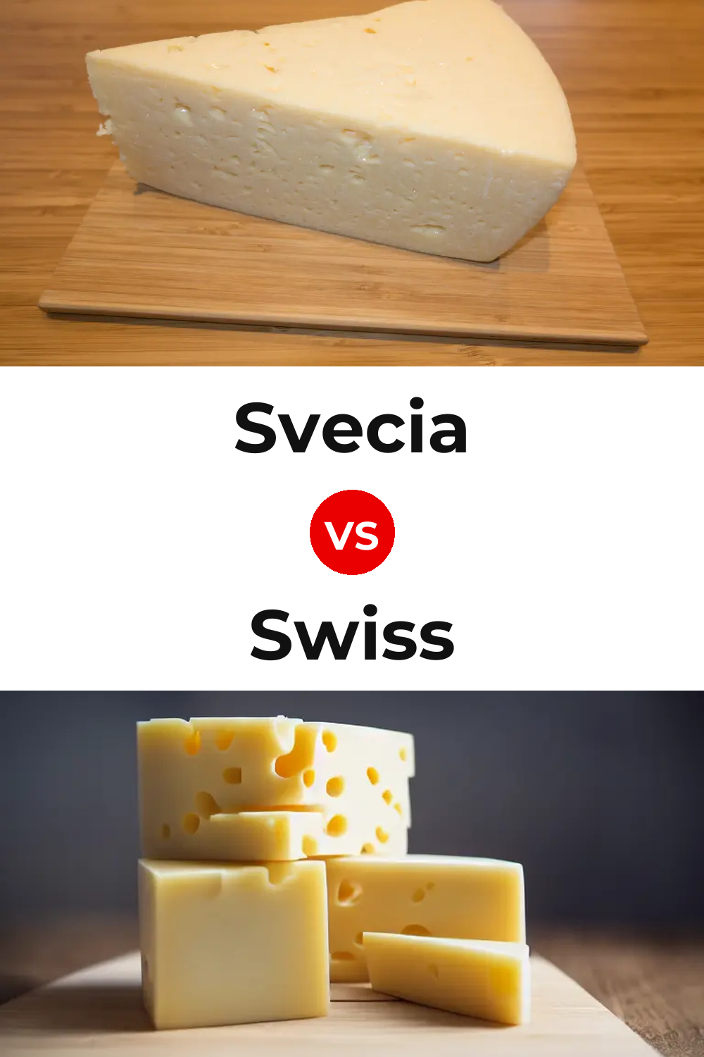 Svecia Cheese vs Swiss Cheese Pinterest comparison