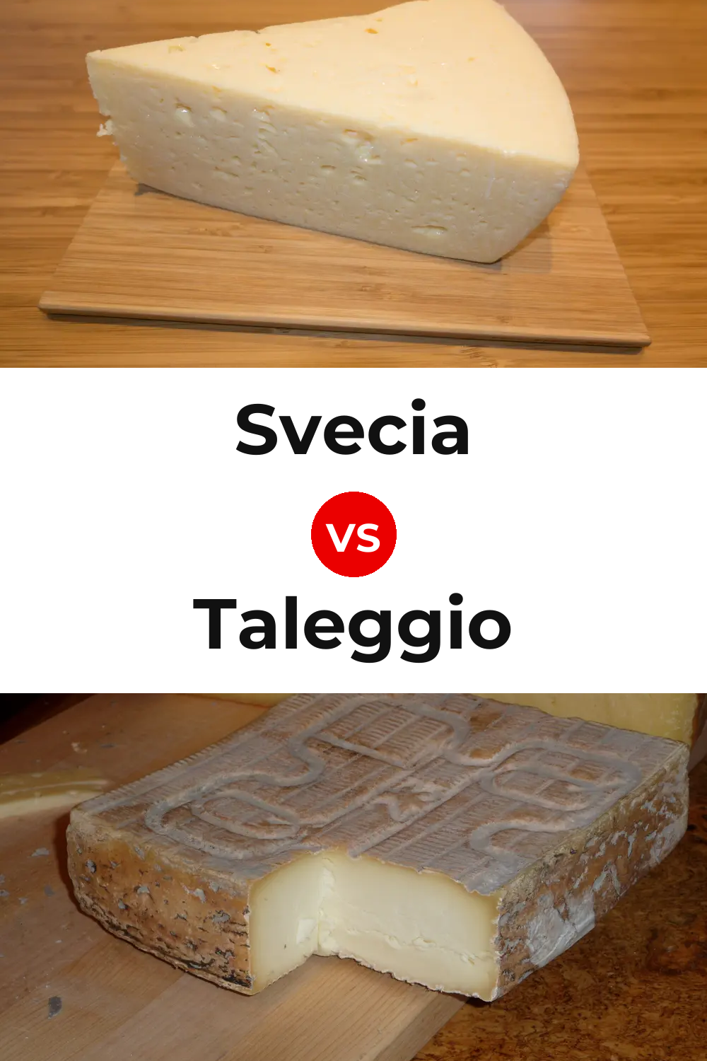 Svecia Cheese vs Taleggio Cheese Pinterest comparison