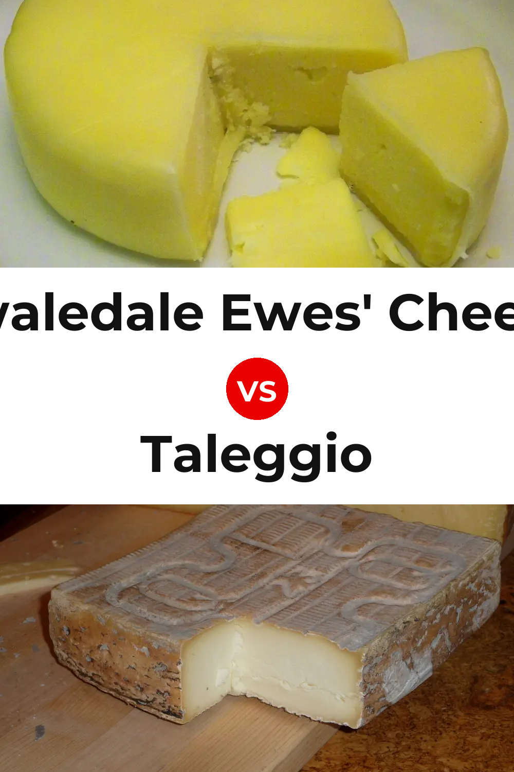 Swaledale Ewes' Cheese vs Taleggio Cheese Pinterest comparison