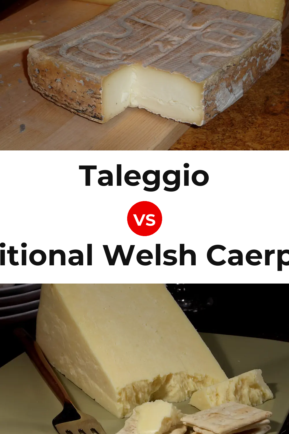 Taleggio Cheese vs Traditional Welsh Caerphilly Cheese Pinterest comparison