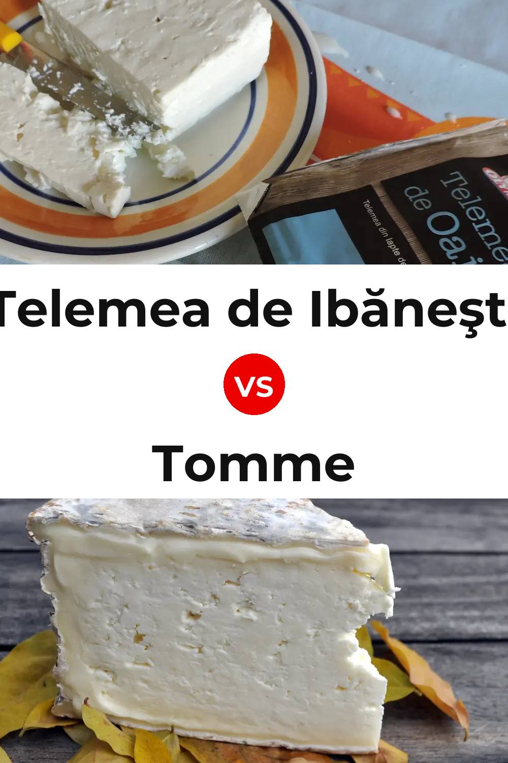 Telemea de Ibăneşti Cheese vs Tomme Cheese Pinterest comparison