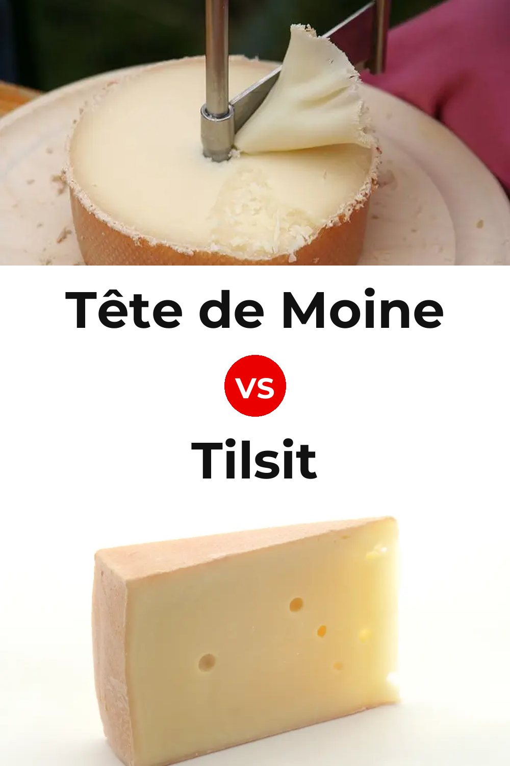 Tête de Moine Cheese vs Tilsit Cheese Pinterest comparison