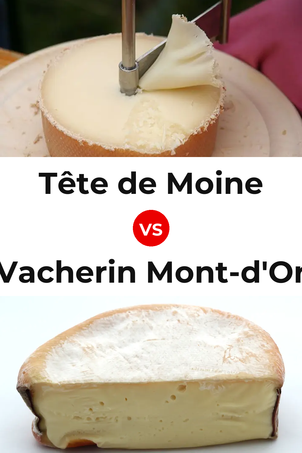 Tête de Moine Cheese vs Vacherin Mont-d'Or Cheese Pinterest comparison