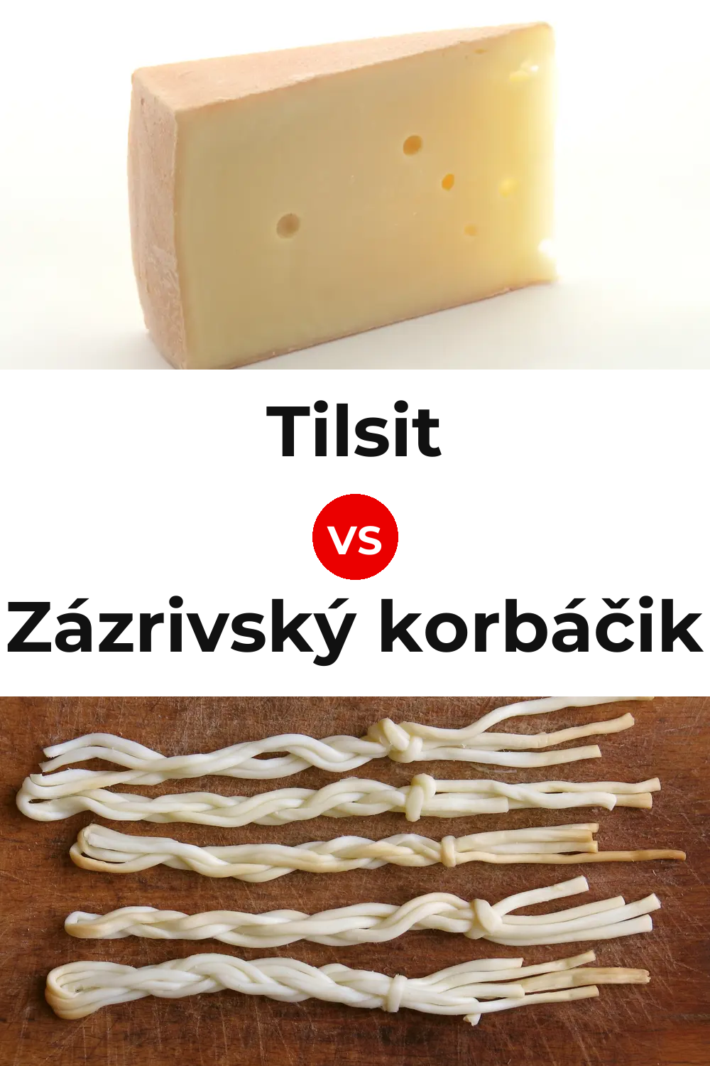 Tilsit Cheese vs Zázrivský korbáčik Cheese Pinterest comparison