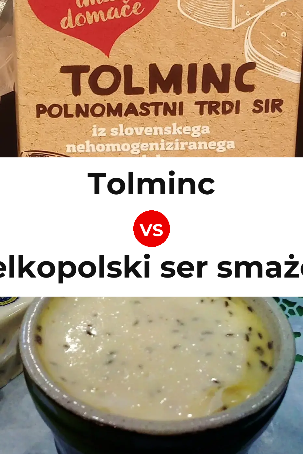 Tolminc Cheese vs Wielkopolski ser smażony Cheese Pinterest comparison