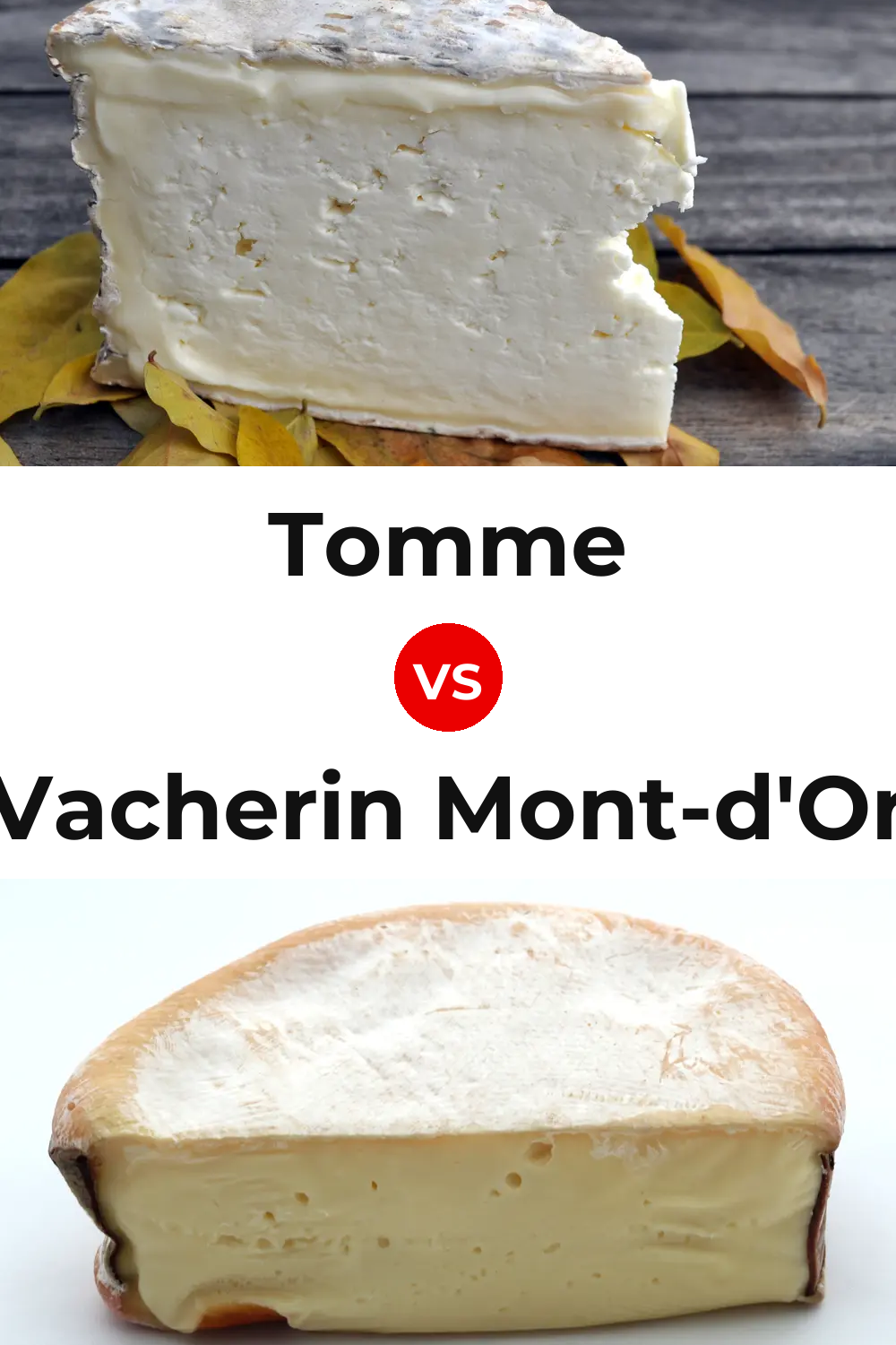 Tomme Cheese vs Vacherin Mont-d'Or Cheese Pinterest comparison