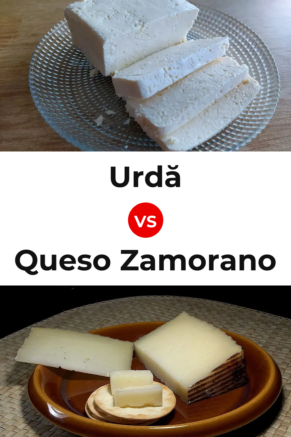 Urdă Cheese vs Queso Zamorano Pinterest comparison